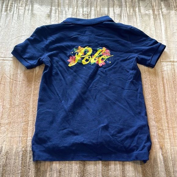 Polo Ralph Lauren Logo Cotten Mesh Polo Shirt Size 6 - Picture 4 of 9
